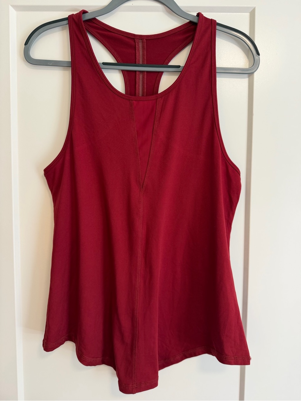 ZYIA Women's Racerback Tank Top in Deep Red